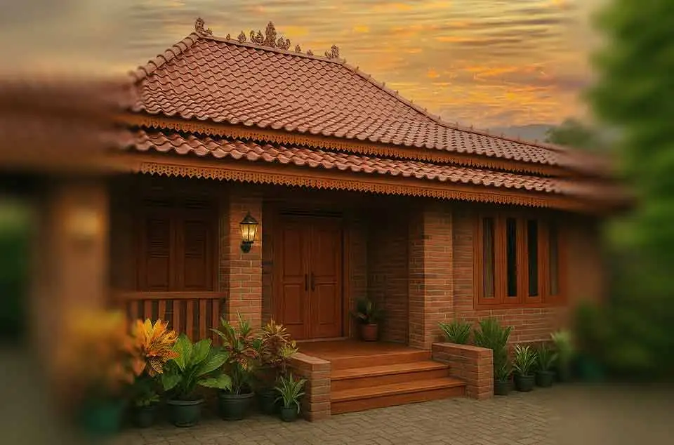 Desain rumah tradisional modern Cibubur