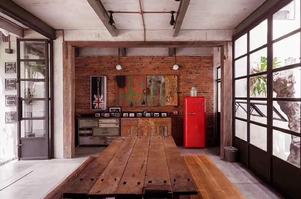 Desain interior industrial minimalis