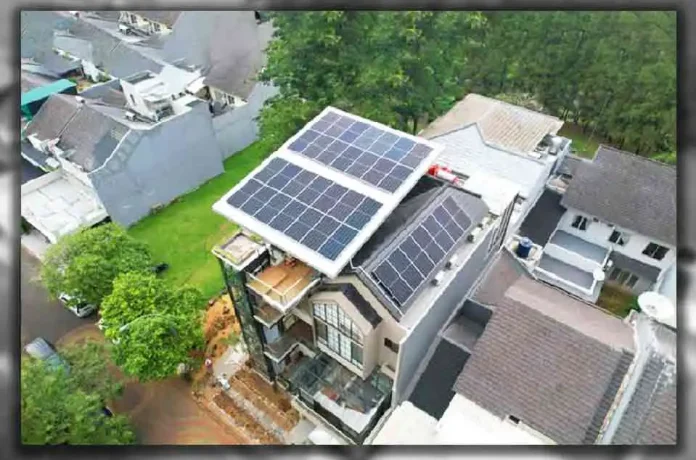 Pemasangan Panel Surya di Rumah Cibubur